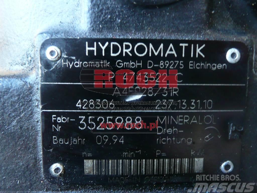 Hydromatik A4FO28/31R 428306 237.13.31.10 Hydraulika