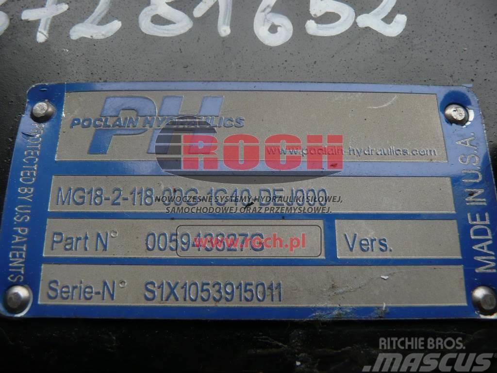 Poclain MG18-2-118-00G-1C40-DEJ000 005943827-G 87281652 Silniki