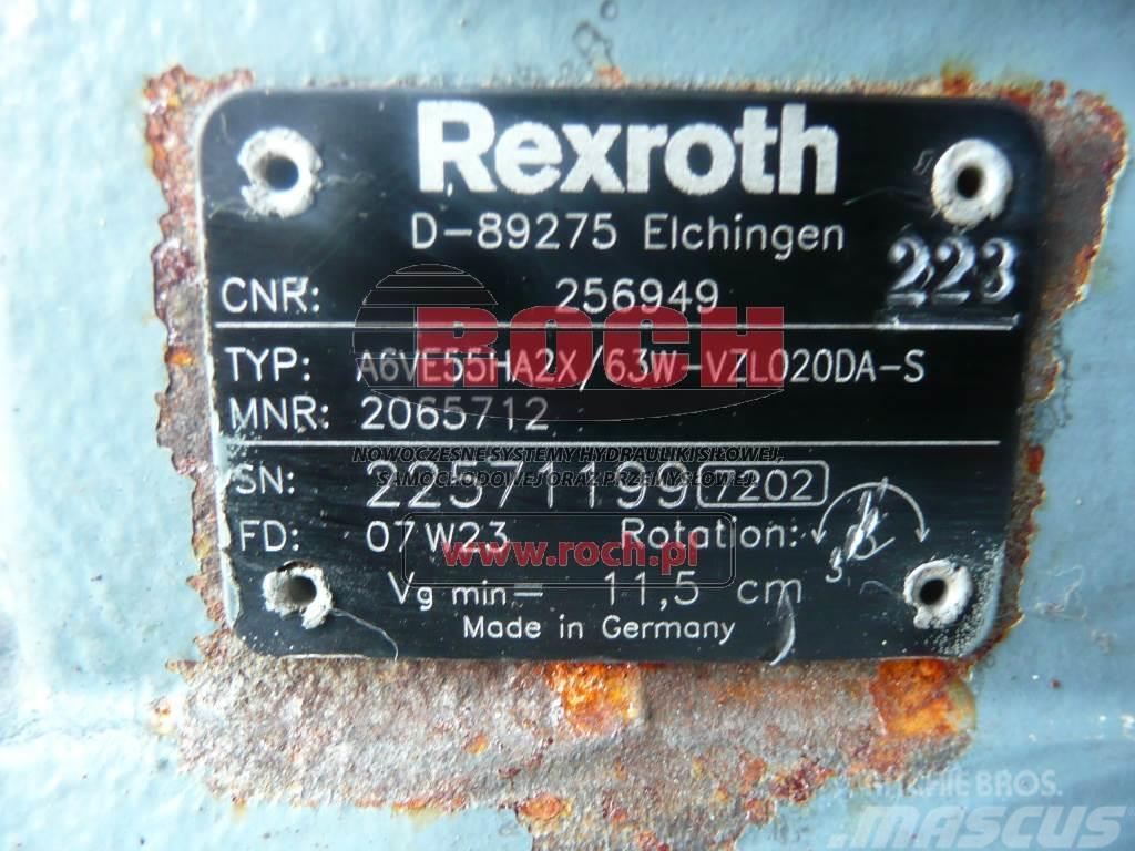 Rexroth A6VE55HA2X/63W-VZL020DA-S 2065712 256949 Silniki