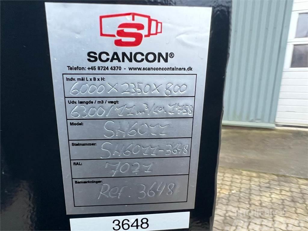  Scancon SH6011 Hardox 11m3 - 6000 mm container Platformy