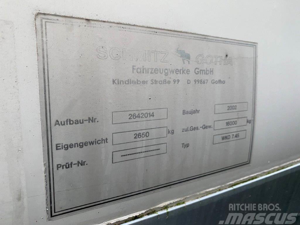 Schmitz WKO 7450 mm veksellad Skrzynie