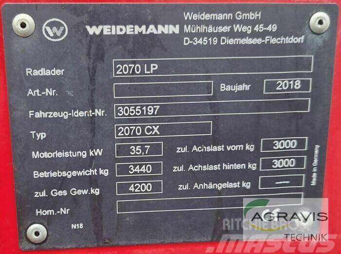 Weidemann 2070 CX LP Ładowarki kołowe