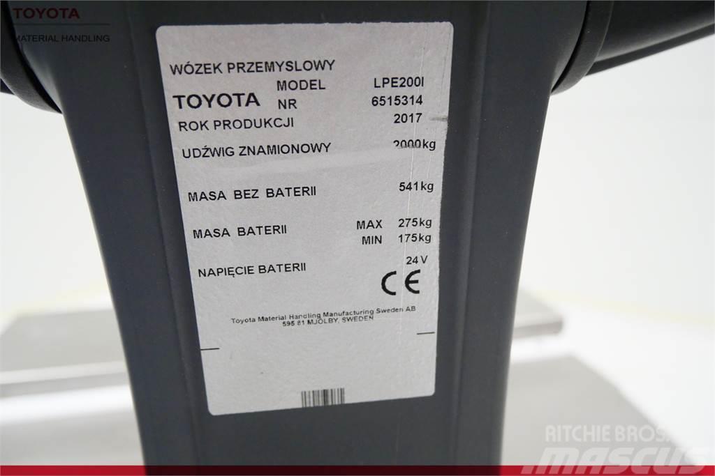 Toyota LPE200I Wózki widłowe unoszące z platformą dla operatora
