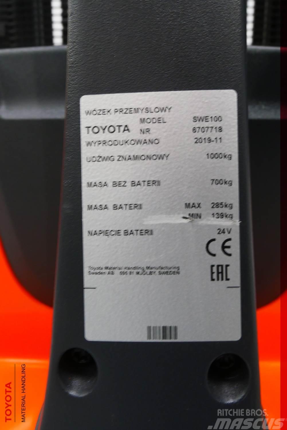 Toyota SWE 100 Wózki widłowe unoszące z dyszlem