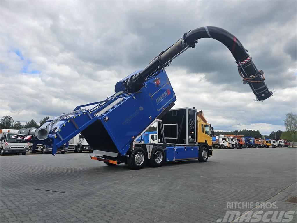 Scania DISAB ENVAC Saugbagger vacuum cleaner excavator su Śmieciarki