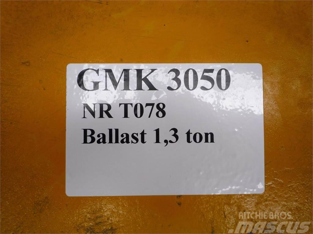 Grove GMK 3050 counterweight 1,3 ton Części do dźwigów oraz wyposażenie