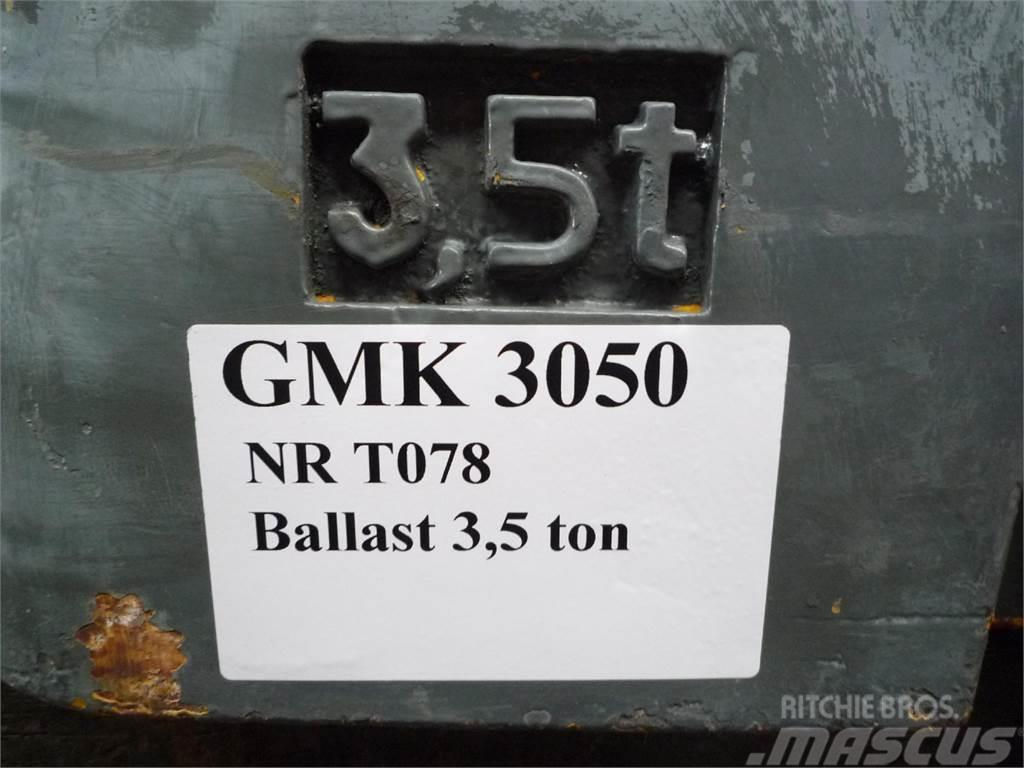 Grove GMK 3050 counterweight 3,5 ton Części do dźwigów oraz wyposażenie