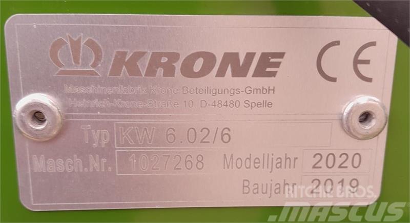 Krone KW 6.02/6 Zgrabiarki i przetrząsacze