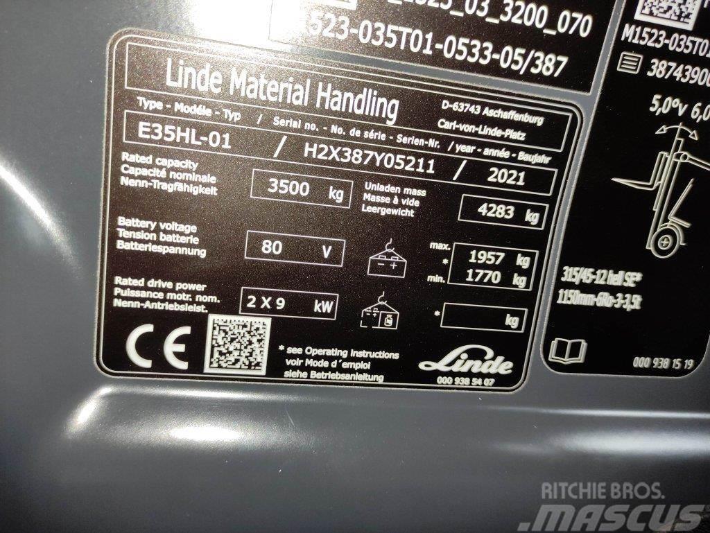 Linde E35HL-01-387 *Batterie NEU* Wózki elektryczne